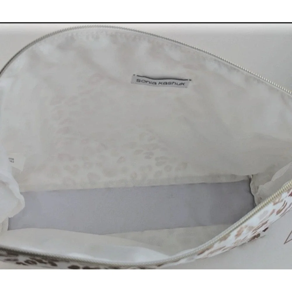 Sonia Kashuk Large Leopard‎ Print Cosmetics Makeup Toiletries Bag + Pouch